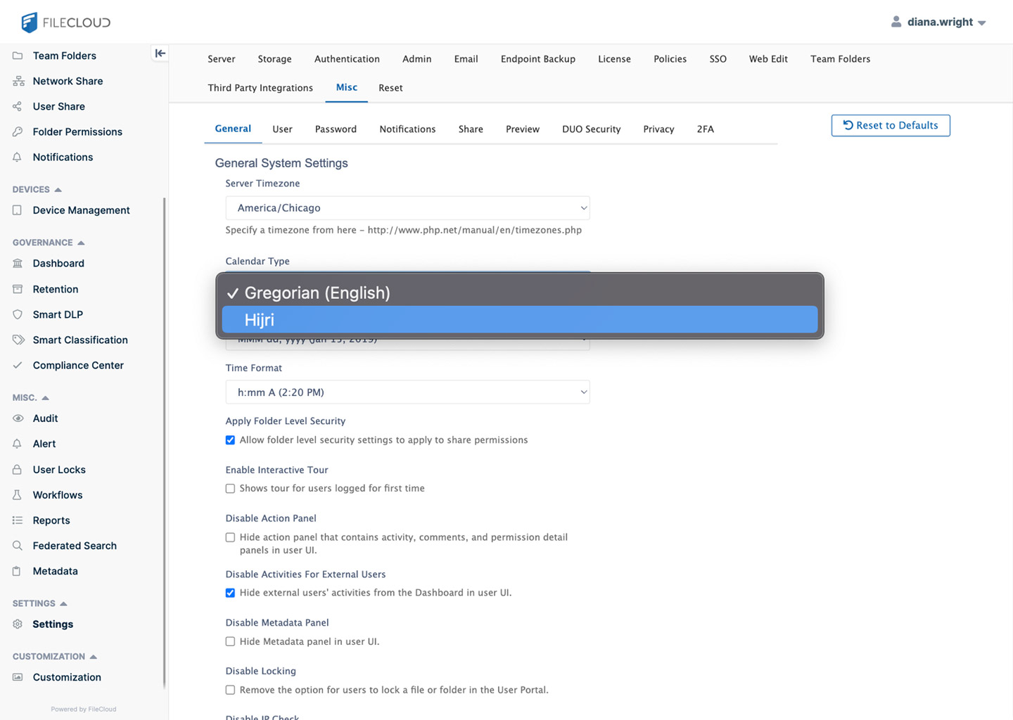 FileCloud Workflow Condition Screenshots 